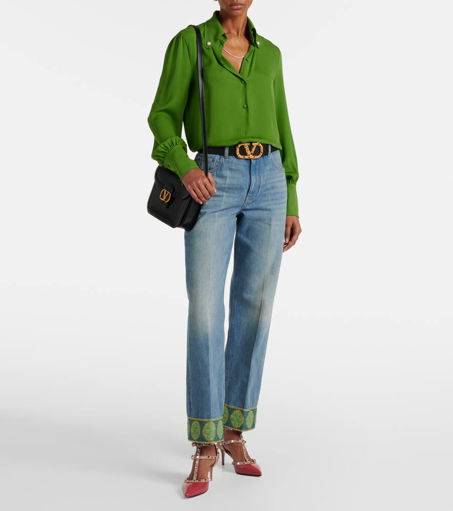Valentino Garavani Rockstud 65 patent leather pumps
