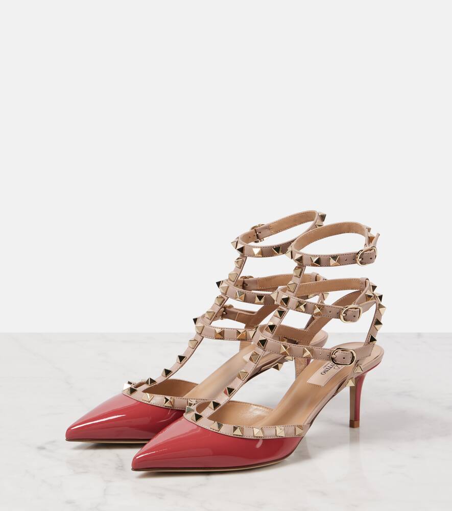 Valentino Garavani Rockstud 65 patent leather pumps