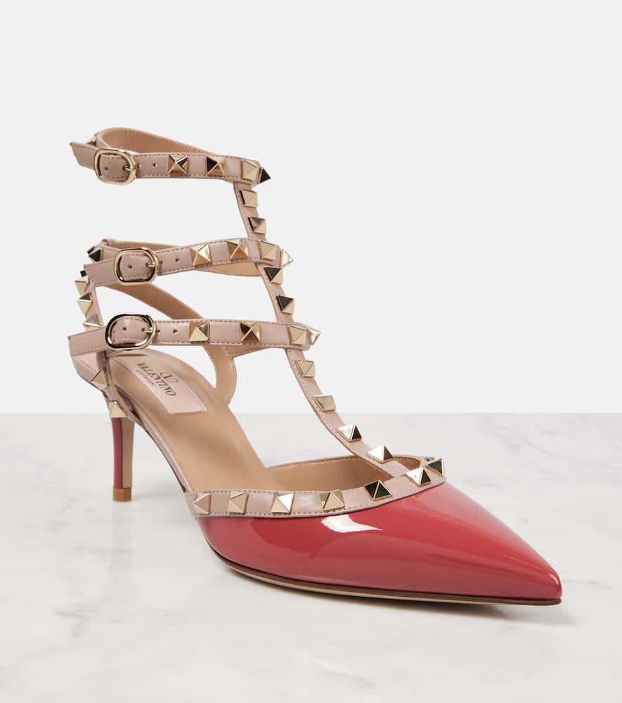 Valentino Garavani Rockstud 65 patent leather pumps