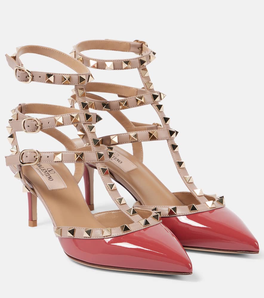 Valentino Garavani Rockstud 65 patent leather pumps