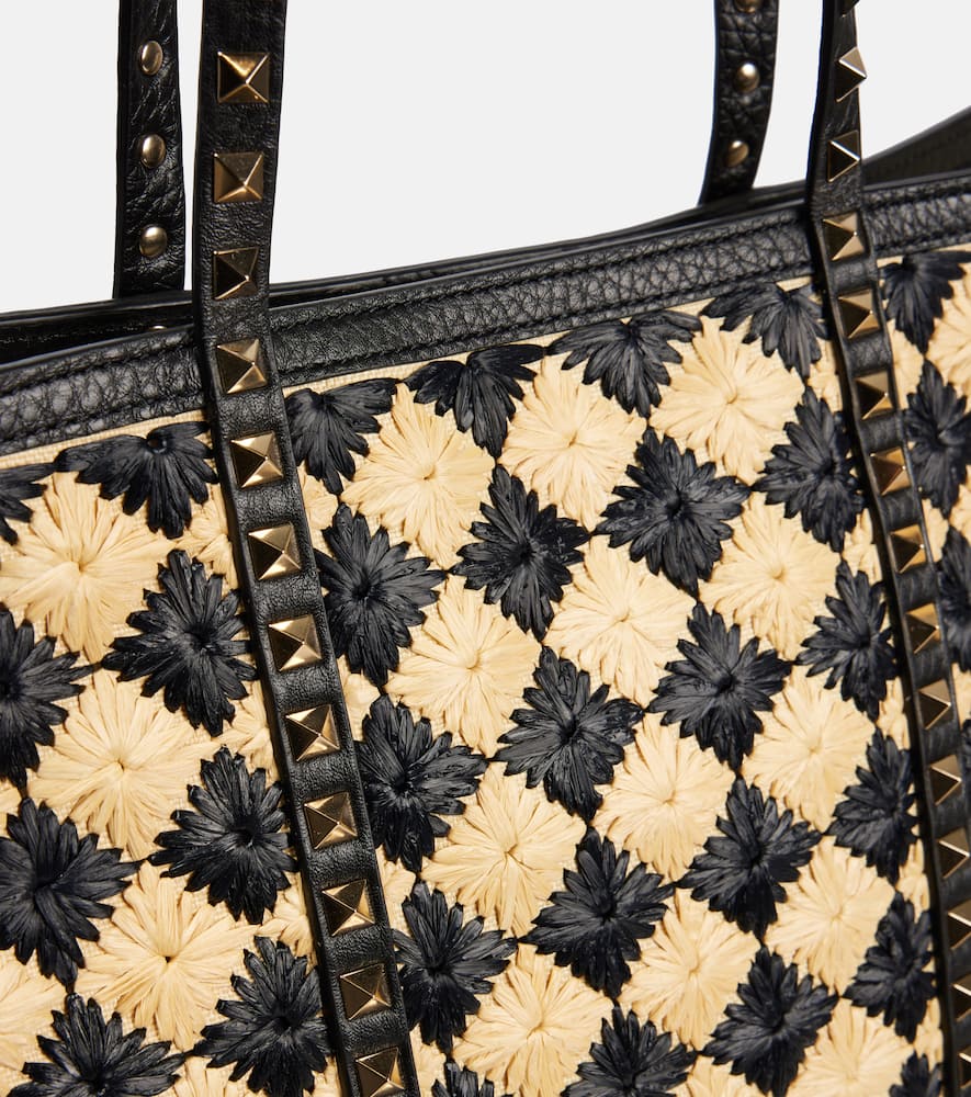 Valentino Garavani Rockstud Large checked tote bag