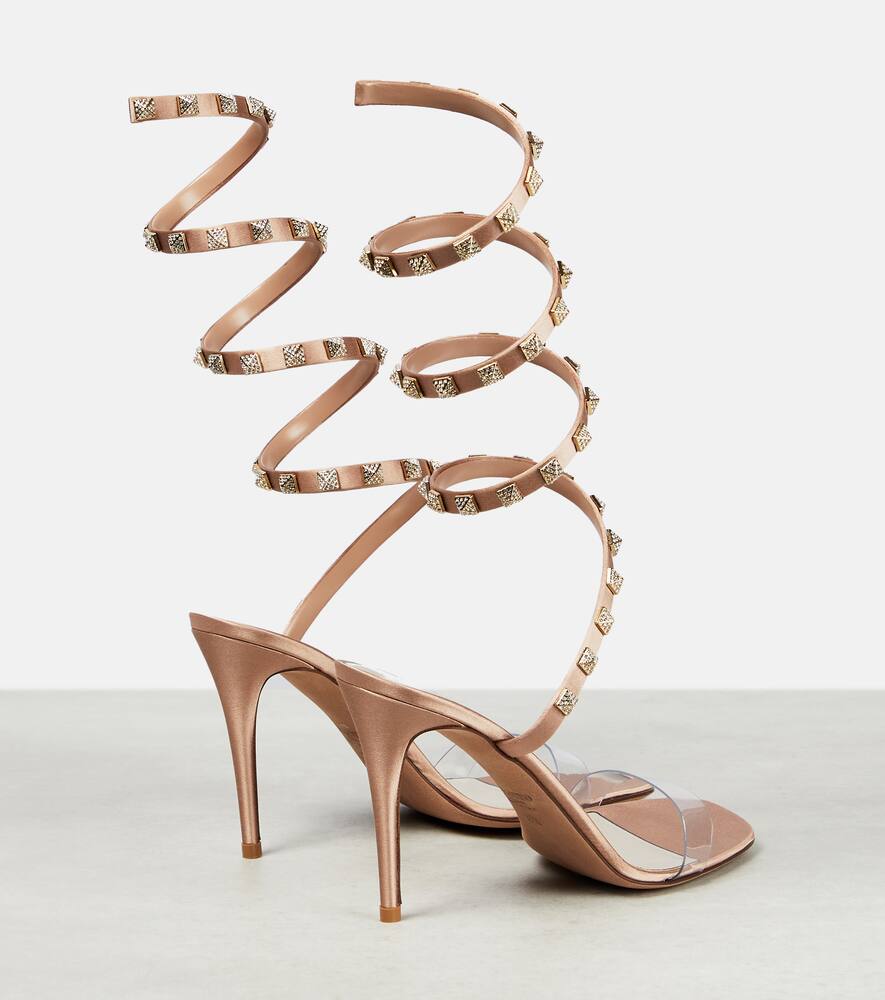 Valentino Garavani Rockstud PVC and leather sandals