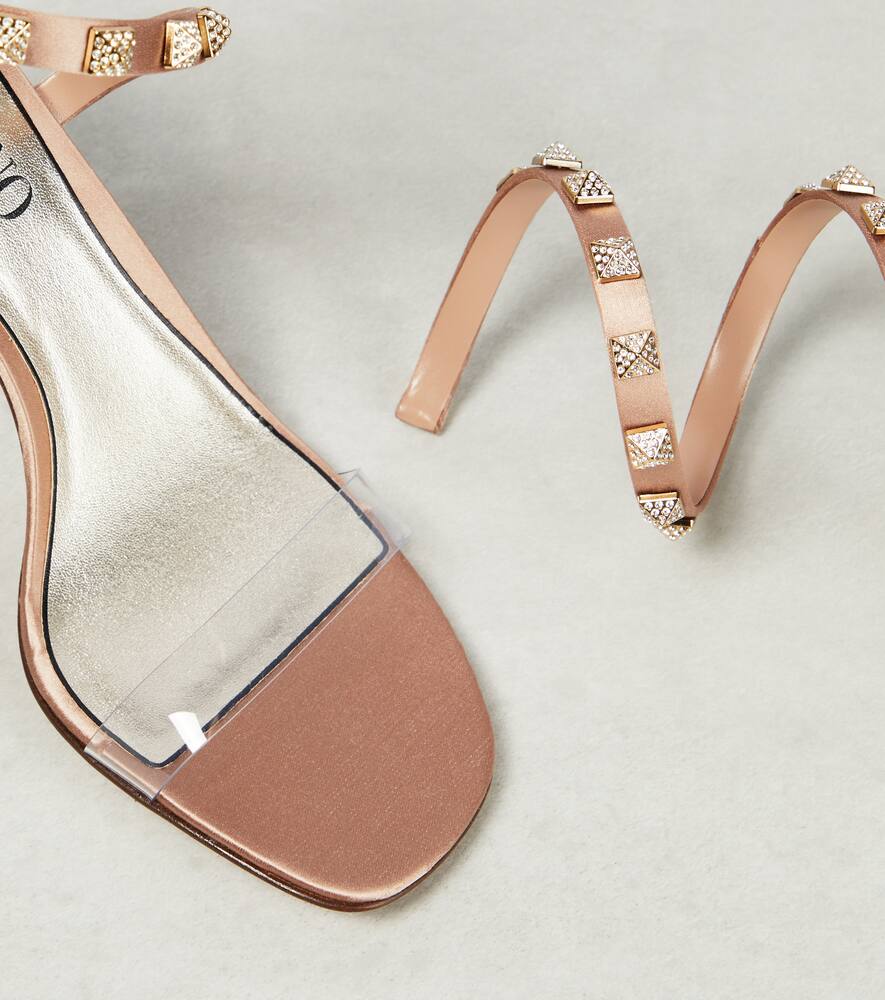 Valentino Garavani Rockstud PVC and leather sandals