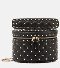 Valentino Garavani Rockstud Spike Small leather vanity bag. Shop Valentino Garavani Top-Handle Bags for women now.