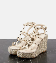 Valentino Garavani Rockstud Torchon 95 espadrille wedges