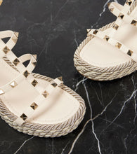 Valentino Garavani Rockstud Torchon 95 espadrille wedges