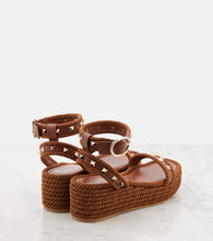 Valentino Garavani Rockstud Torchon leather espadrilles