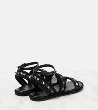 Valentino Garavani Rockstud Torchon leather sandals