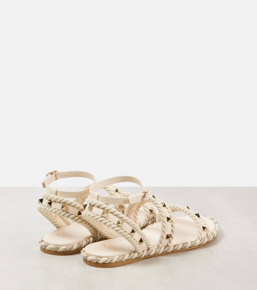 Valentino Garavani Rockstud Torchon leather sandals