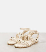 Valentino Garavani Rockstud Torchon leather sandals
