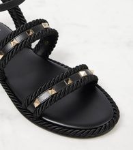 Valentino Garavani Rockstud Torchon leather sandals