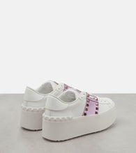 Valentino Garavani Rockstud Untitled leather platform sneakers
