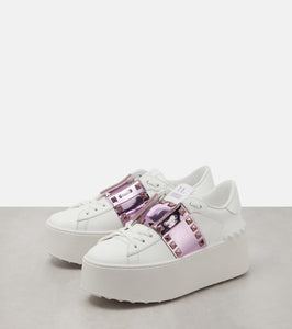 Valentino Garavani Rockstud Untitled leather platform sneakers