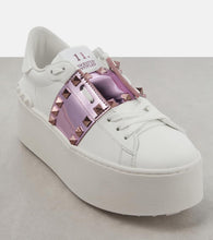 Valentino Garavani Rockstud Untitled leather platform sneakers