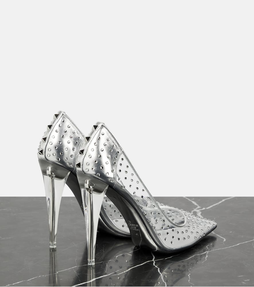 Valentino Garavani Rockstud embellished PVC pumps
