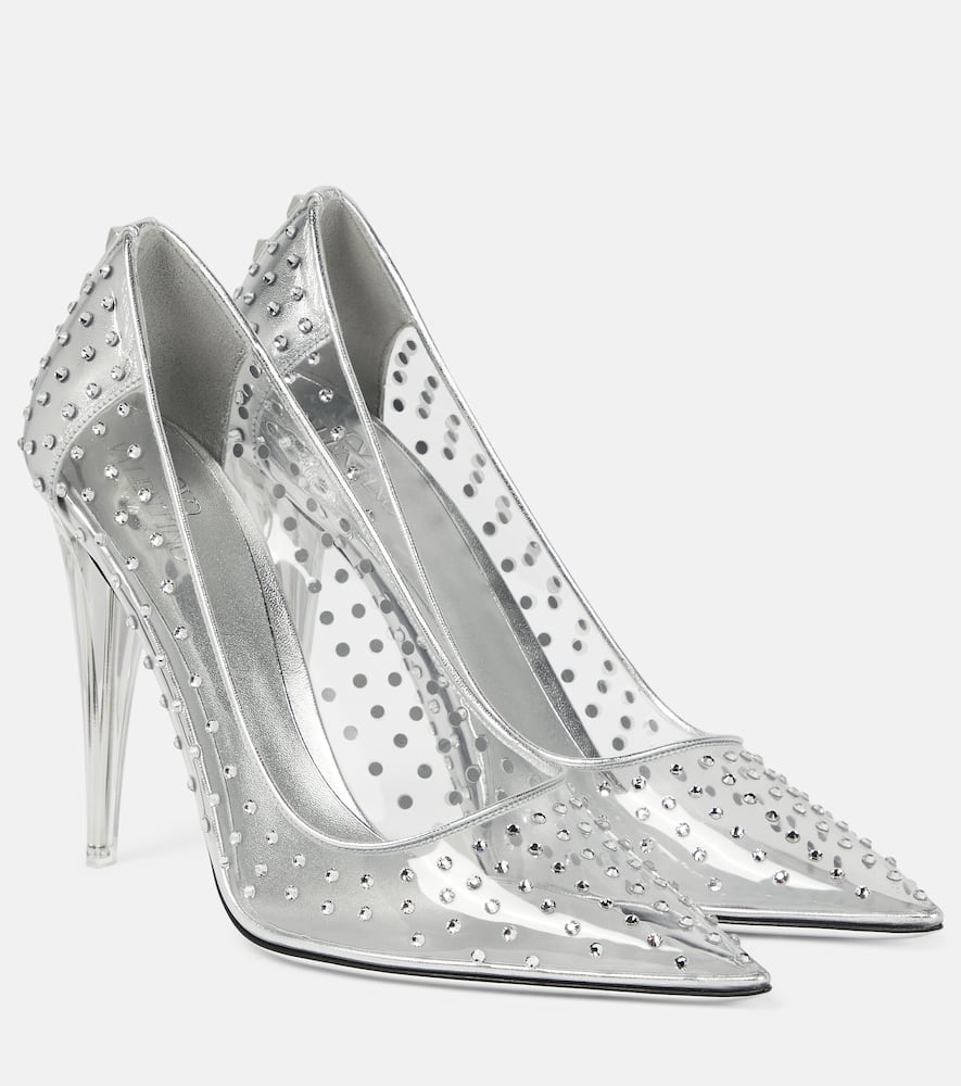 Valentino Garavani Rockstud embellished PVC pumps