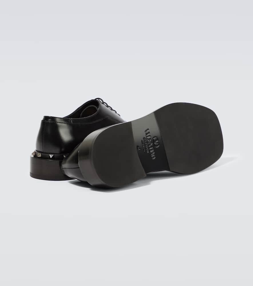 Valentino Garavani Rockstud leather Oxford shoes