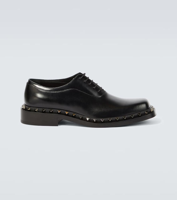 Valentino Garavani Rockstud leather Oxford shoes