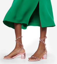Valentino Garavani Rockstud leather and PVC sandals