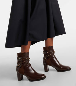 Valentino Garavani Rockstud leather ankle boots
