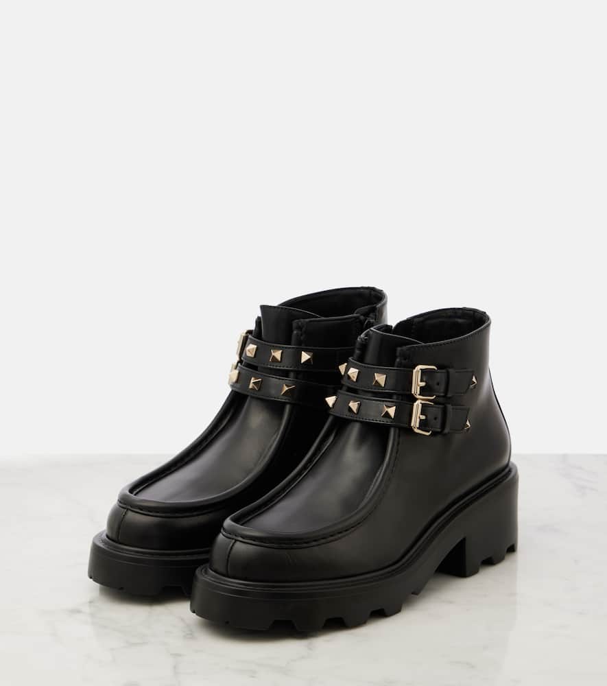 Valentino Garavani Rockstud leather ankle boots