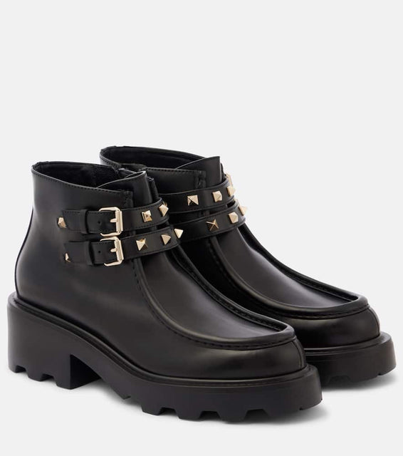 Valentino Garavani Rockstud leather ankle boots