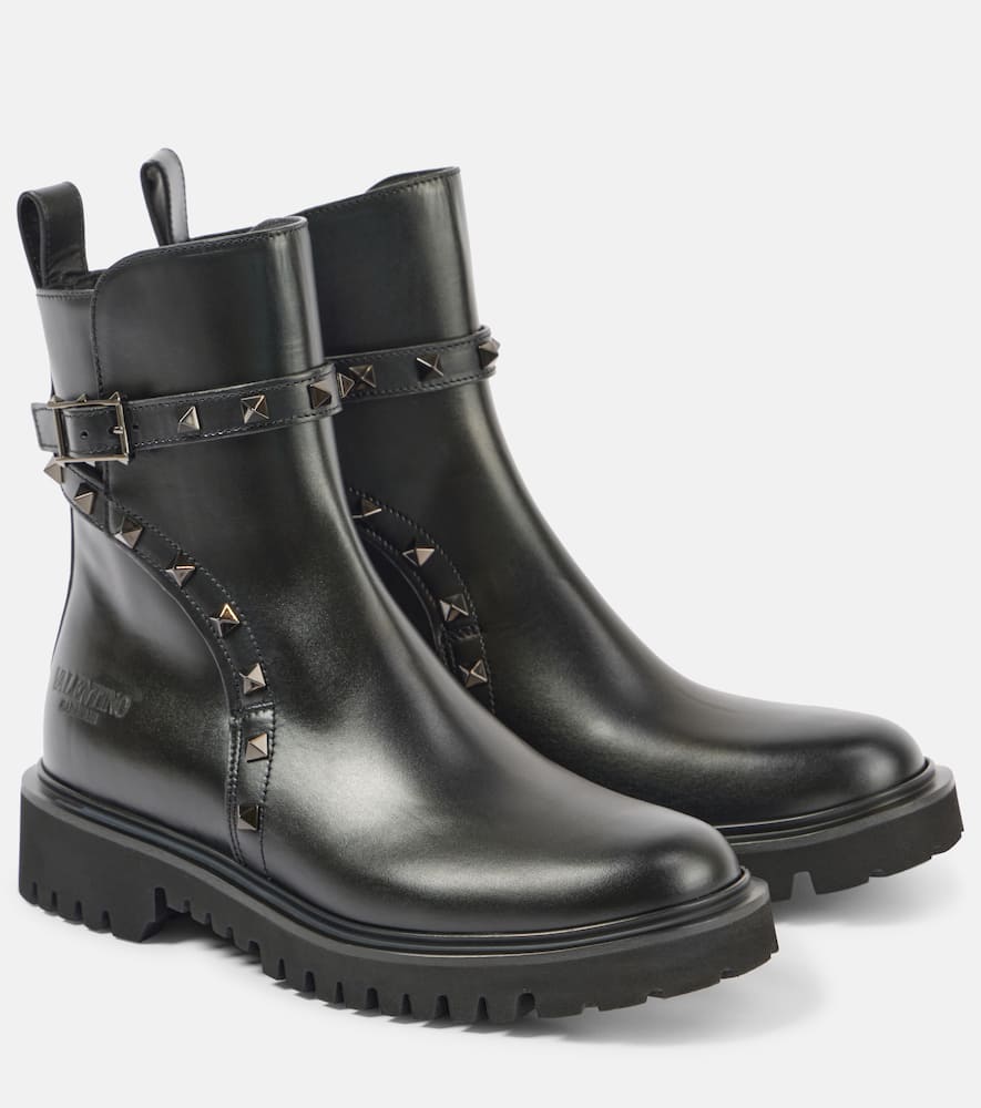 Valentino Garavani Rockstud leather ankle boots