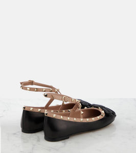 Valentino Garavani Rockstud leather ballet flats