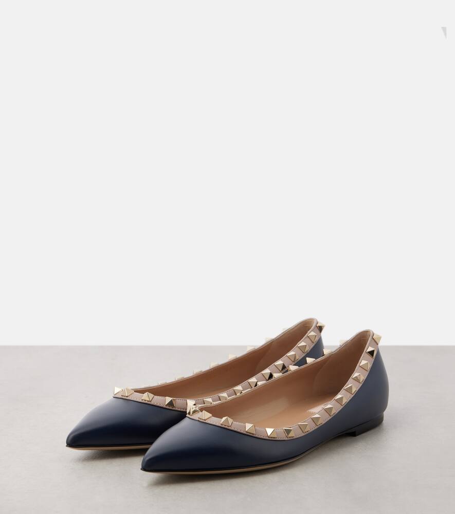 Valentino Garavani Rockstud leather ballet flats