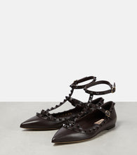 Valentino Garavani Rockstud leather ballet flats