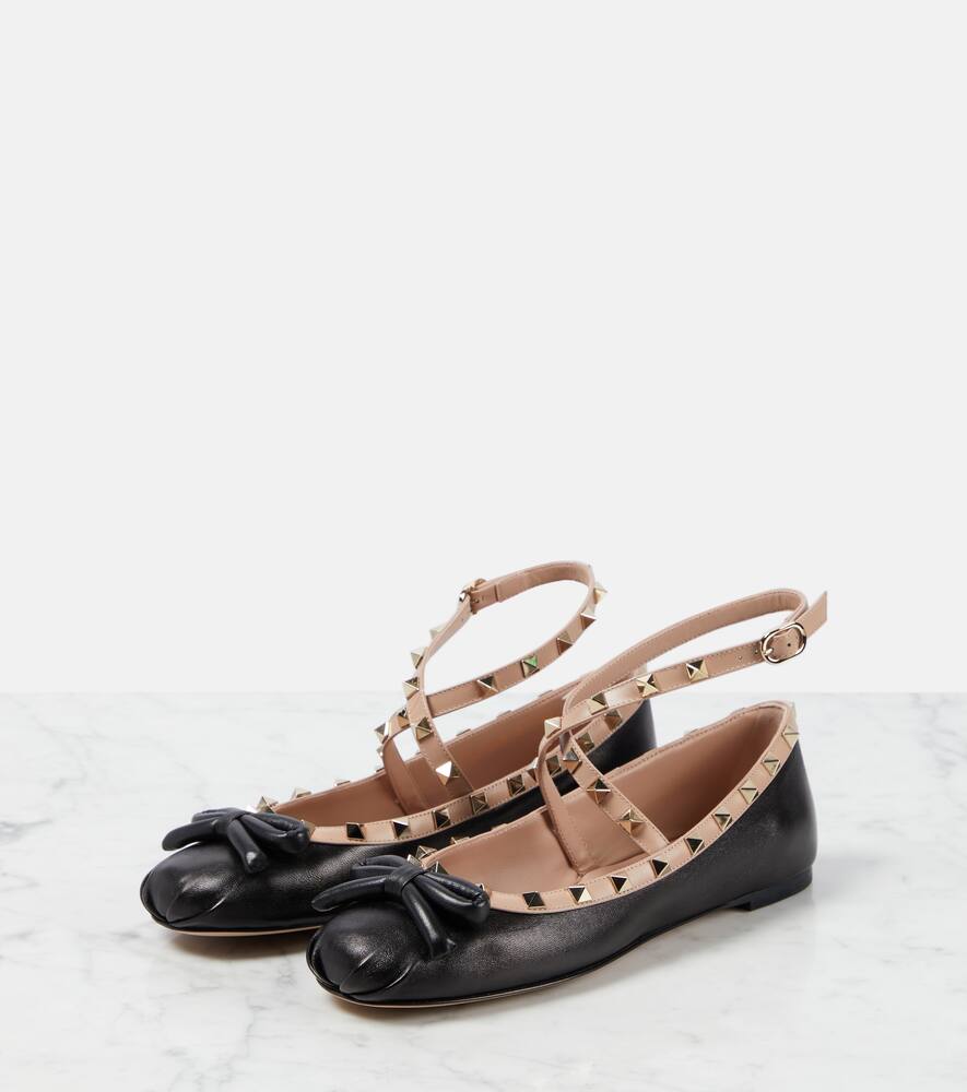 Valentino Garavani Rockstud leather ballet flats