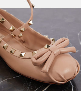Valentino Garavani Rockstud leather ballet flats
