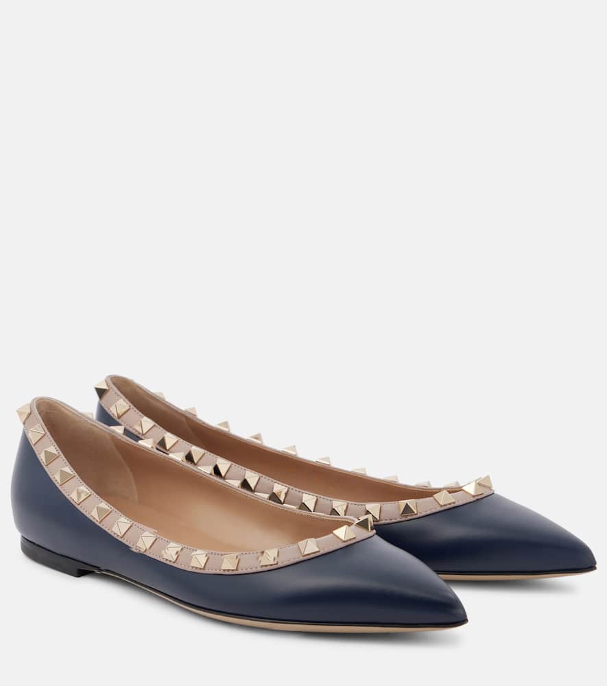 Valentino Garavani Rockstud leather ballet flats