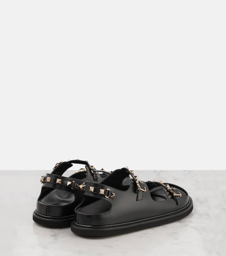 Valentino Garavani Rockstud leather flat sandals