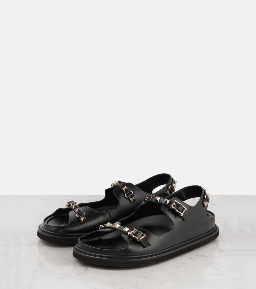 Valentino Garavani Rockstud leather flat sandals