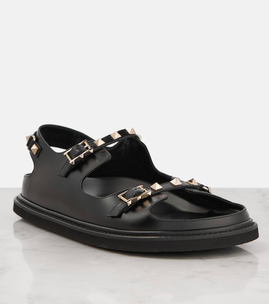 Valentino Garavani Rockstud leather flat sandals