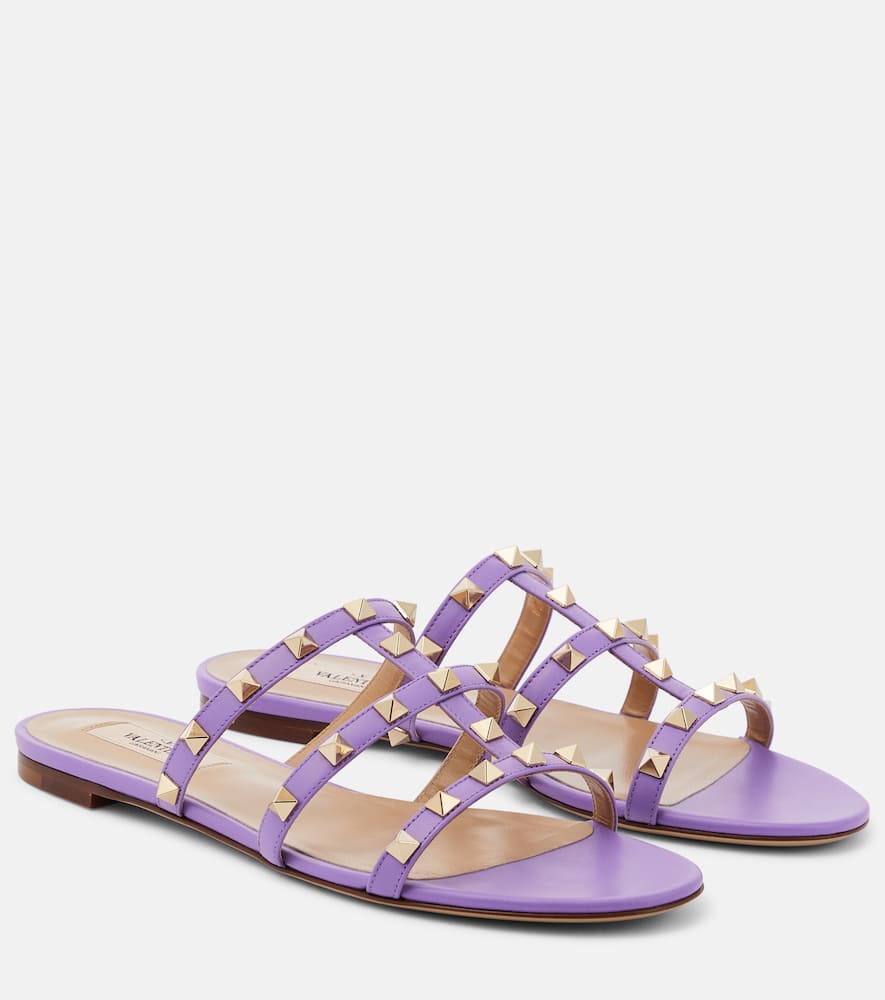 Valentino Garavani Rockstud leather sandals - Valentino Garavani Rockstud 皮革凉鞋