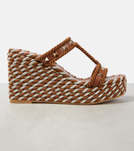 Valentino Garavani Rockstud leather wedge espadrilles