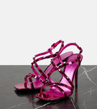 Valentino Garavani Rockstud metallic leather sandals