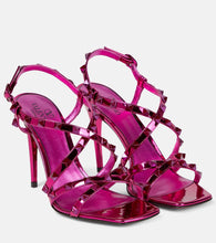 Valentino Garavani Rockstud metallic leather sandals