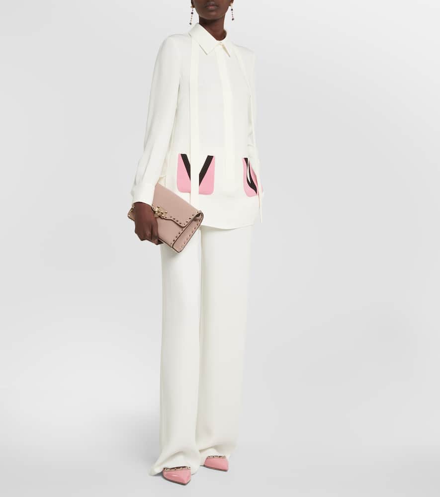 Valentino Garavani Rockstud patent leather ballet flats
