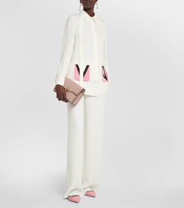 Valentino Garavani Rockstud patent leather ballet flats