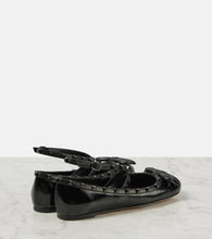 Valentino Garavani Rockstud patent leather ballet flats