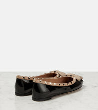 Valentino Garavani Rockstud patent leather ballet flats