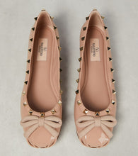 Valentino Garavani Rockstud patent leather ballet flats
