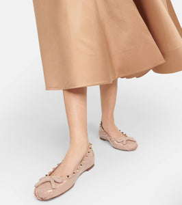 Valentino Garavani Rockstud patent leather ballet flats