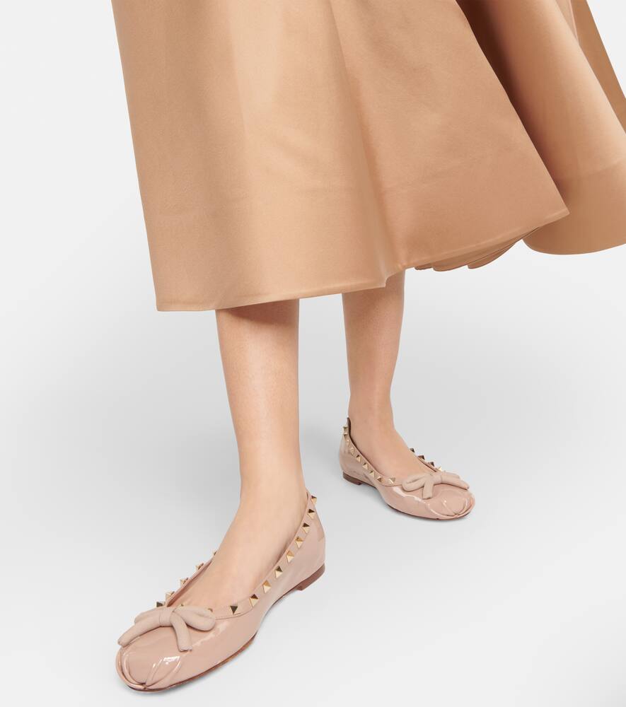 Valentino Garavani Rockstud patent leather ballet flats