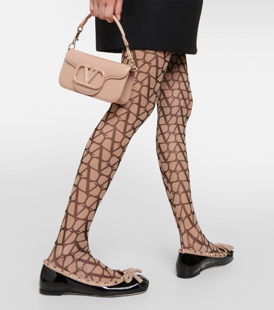 Valentino Garavani Rockstud patent leather ballet flats
