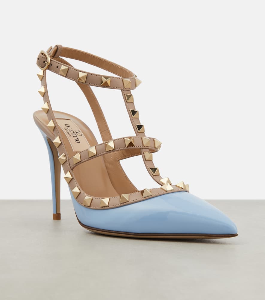 Valentino Garavani Rockstud patent leather pumps