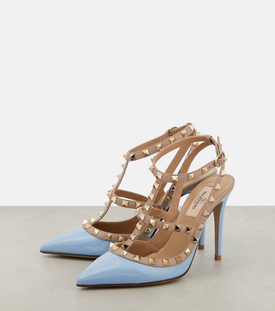 Valentino Garavani Rockstud patent leather pumps